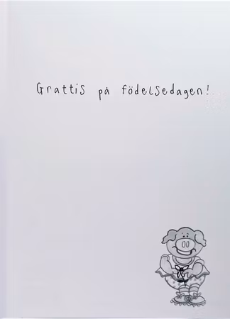 **Dubbel kort** Grattis