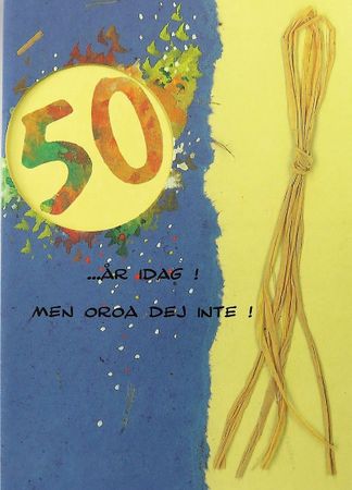 **Dubbel kort** Grattis 50år