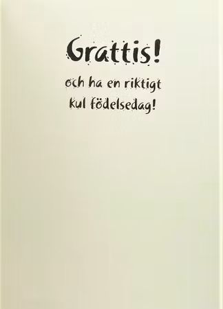 **Dubbel kort** Grattis