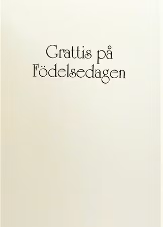 **Dubbel kort** Grattis
