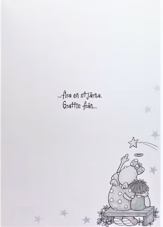 **Dubbel kort** Grattis