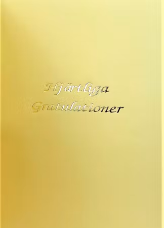 **Dubbel kort** Grattis