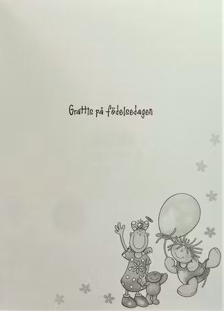 **Dubbel kort** Grattis