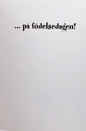 **Dubbel kort** Grattis