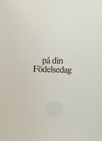 **Dubbel kort** Grattis