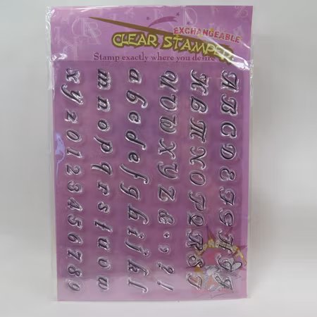 Clear Stamper bokstäver
