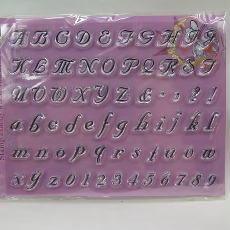 Clear Stamper bokstäver