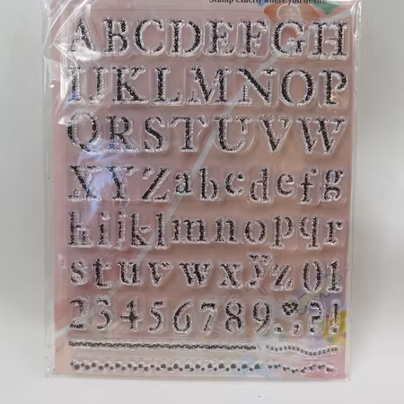 Clear Stamper bokstäver