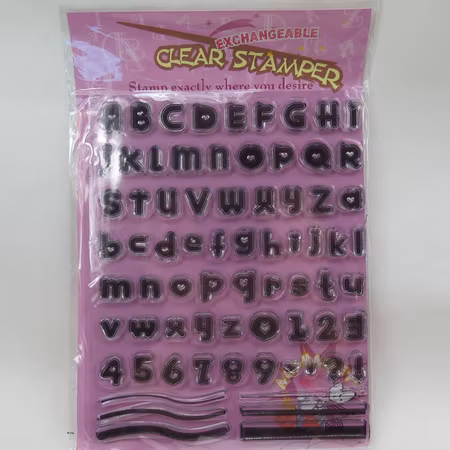 Clear Stamper bokstäver