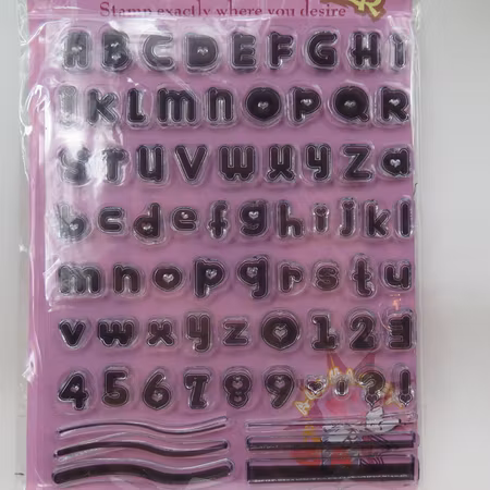 Clear Stamper bokstäver