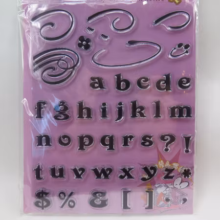 Clear Stamper bokstäver
