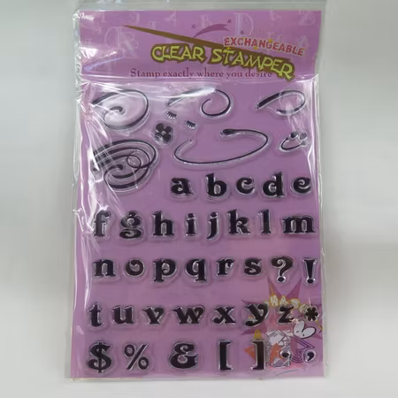 Clear Stamper bokstäver