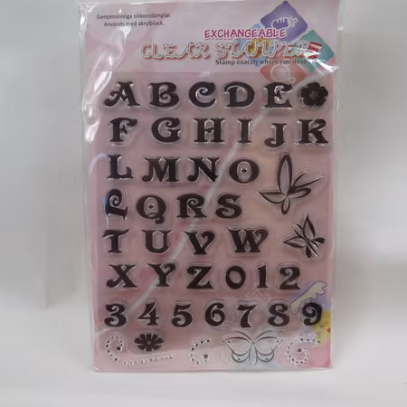 Clear Stamper bokstäver