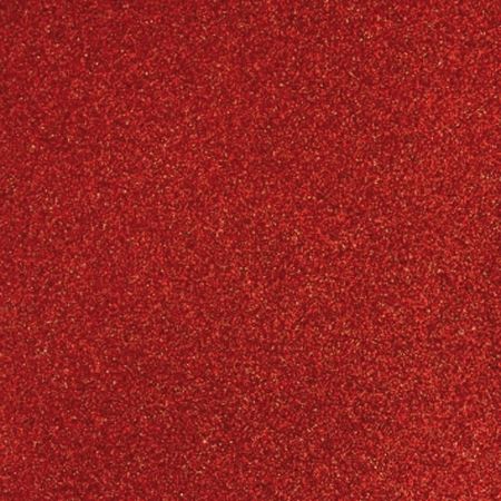 Glitterpapper 30,5x30,5 Cardinal röd