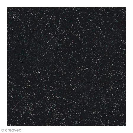 Glitterpapper 30,5x30,5 Svart
