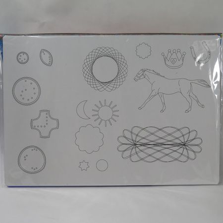 Rit stencil häst