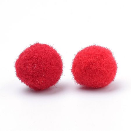 PomPoms röda 30mm 12-p