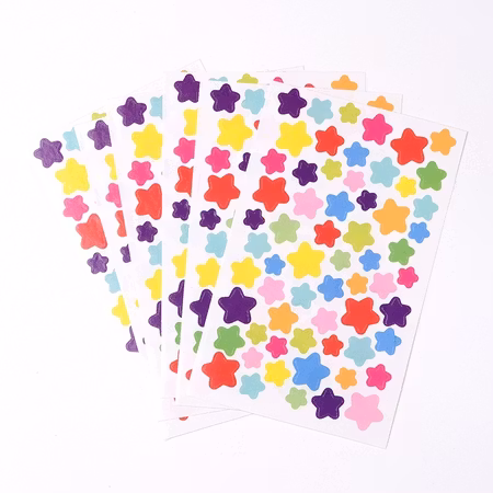 Stickers stjärnor självhäftande 1ark