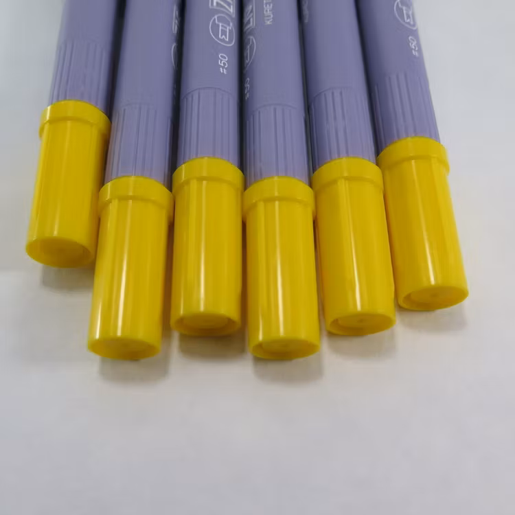 Zig Scroll & Brush tuschpennor 6-p gul