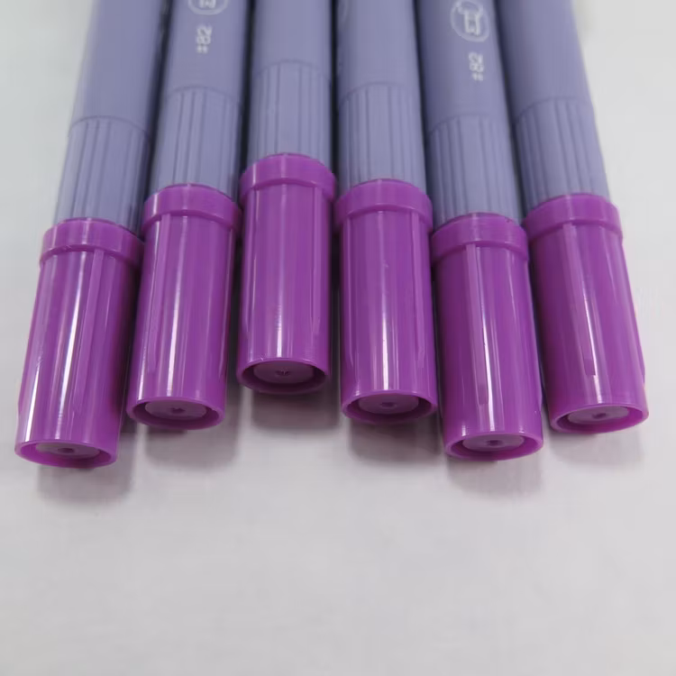 Zig Scroll & Brush tuschpennor 6-p röd lila