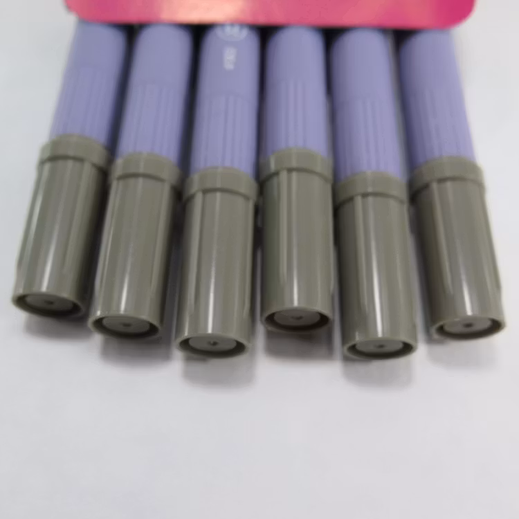 Zig Scroll & Brush tuschpennor 6-p gröngrå