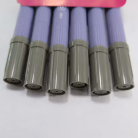 Zig Scroll & Brush tuschpennor 6-p gröngrå
