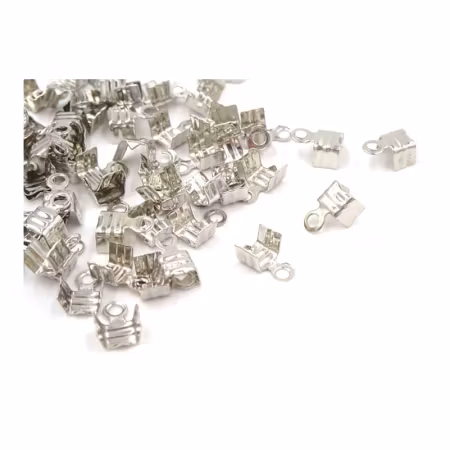 Avslutningsdel 4x7mm silverfärgad 10-p