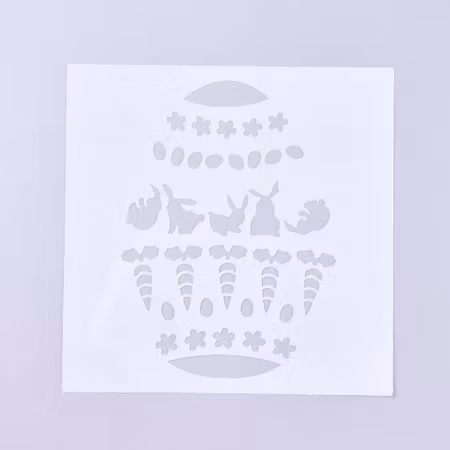Schablon, stencil med påsktema