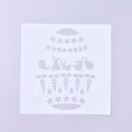 Schablon, stencil med påsktema