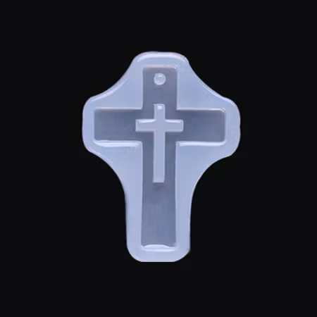 DIY gjutform silikon kors