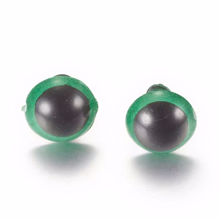 Dockögon gröna 14mm 5par
