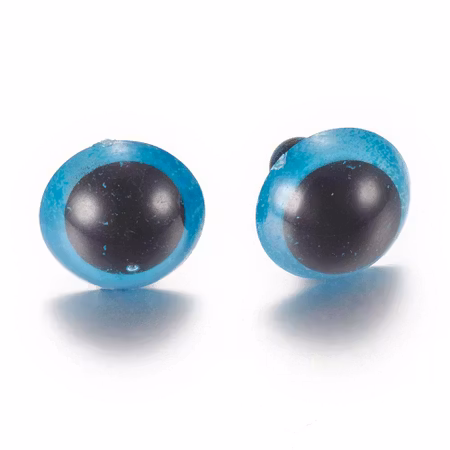 Dockögon blå 14mm 5par