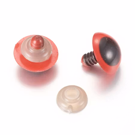 Dockögon röda 14mm 5par