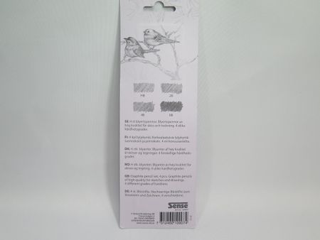 Sense Blyerts/skiss pennor 4-P