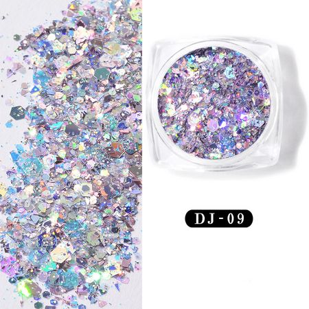 Glitter flakes mång färgad