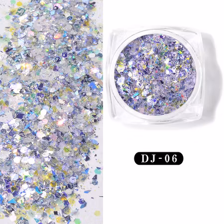 Glitter flakes mång färgad