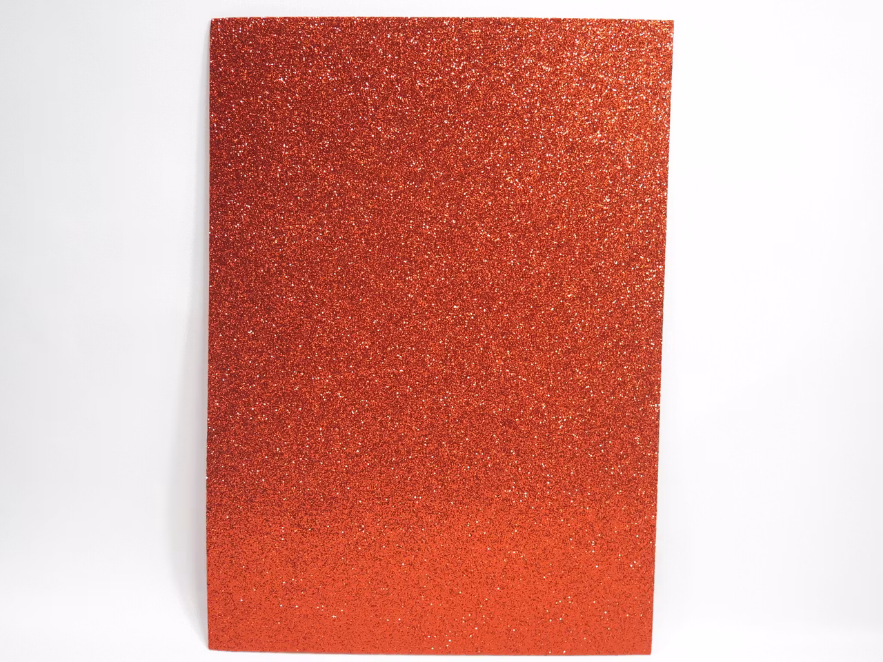 Glitter mossgummi foam A4 Röd orange
