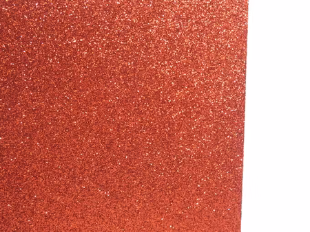 Glitter mossgummi foam A4 Röd orange