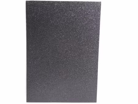 Glitter mossgummi foam A4 Svart