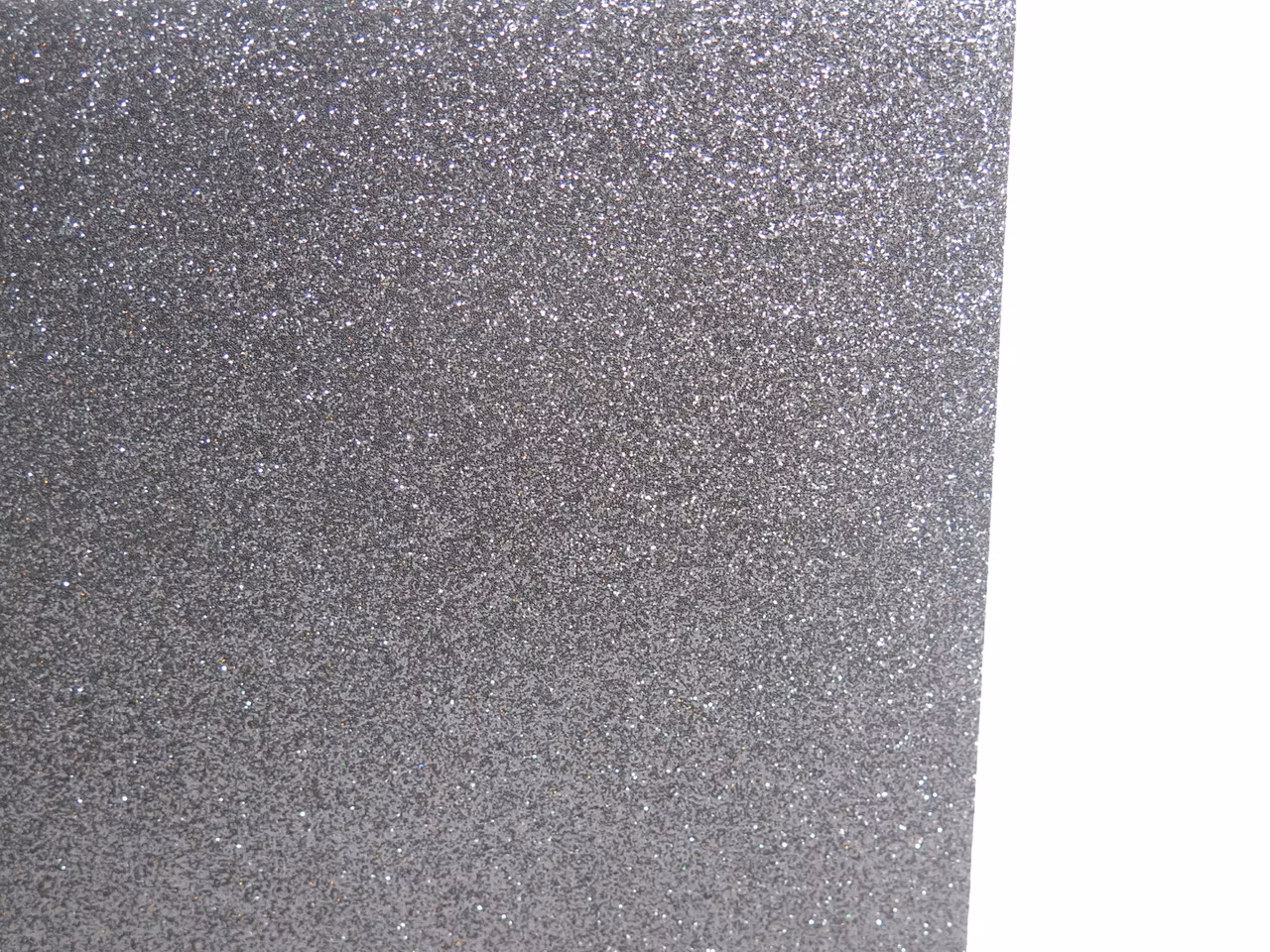 Glitter mossgummi foam A4 Svart