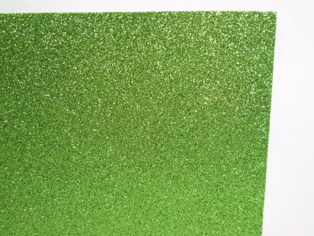 Glitter mossgummi foam A4 Neon grön