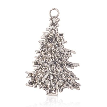 Charms - Berlock - Stor julgran - Antik silver