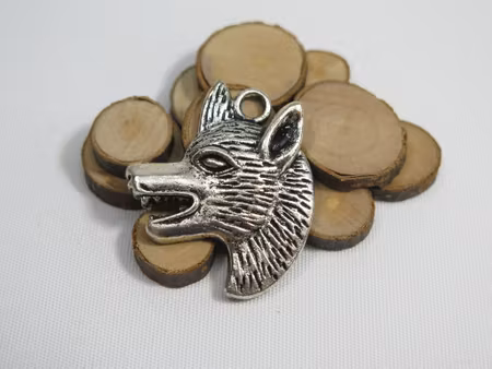 Charms - Berlock - Varg - antik silver