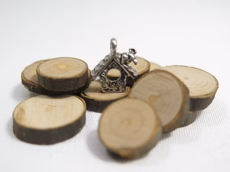 Charms - Berlock - Fågelholk - antik silver