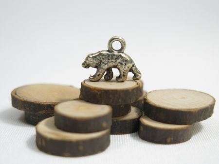 Charms - Berlock - Björn - antik silver