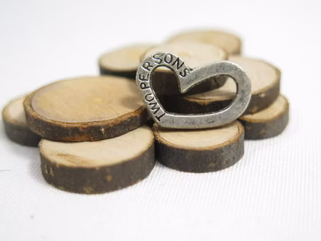 Charms - Berlock - Hjärta - antik silver