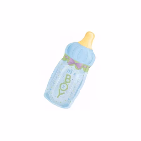 Babyshower nappflask folie ballong pojke