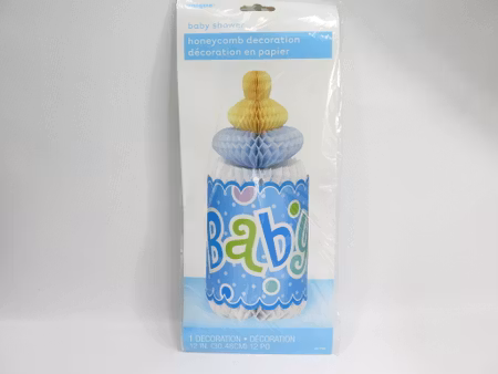 Babyshower nappflask dekoration pojke
