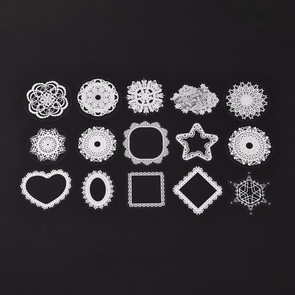 Stickers till scrapbooking blandade mönster 30st/påse