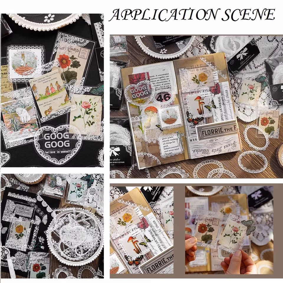 Stickers till scrapbooking blandade runda 30st/påse